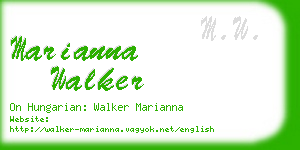 marianna walker business card